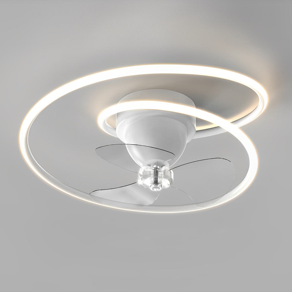 Smart Dimmable Ceiling Fan Light with APP Control & 360° Rotation