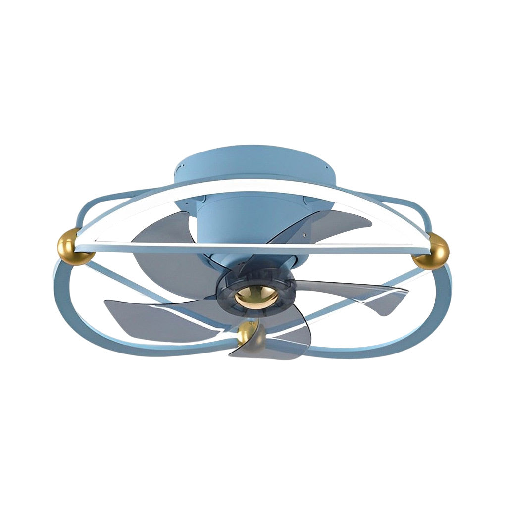 Modern Bladeless Ceiling Fan Light with Remote & Stepless Dimming