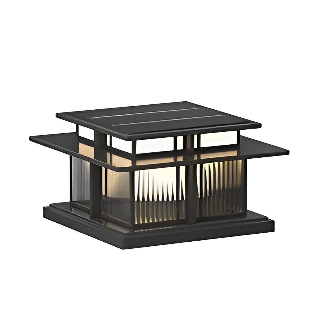 Modern Solar LED Post Cap Light - IP65 Waterproof Pillar Light