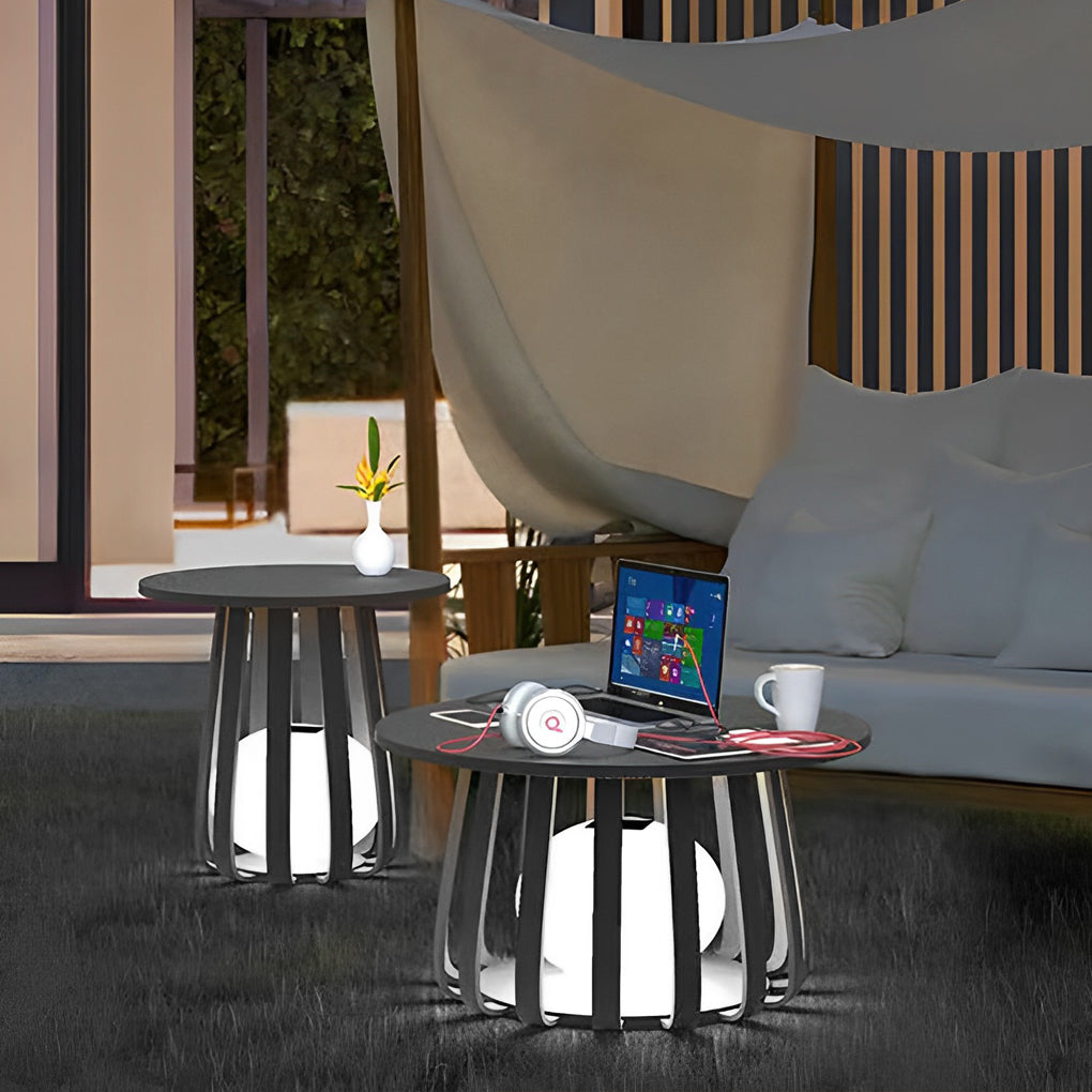 Solar Powered Outdoor Lantern with Table Top - Waterproof IP65 Iron