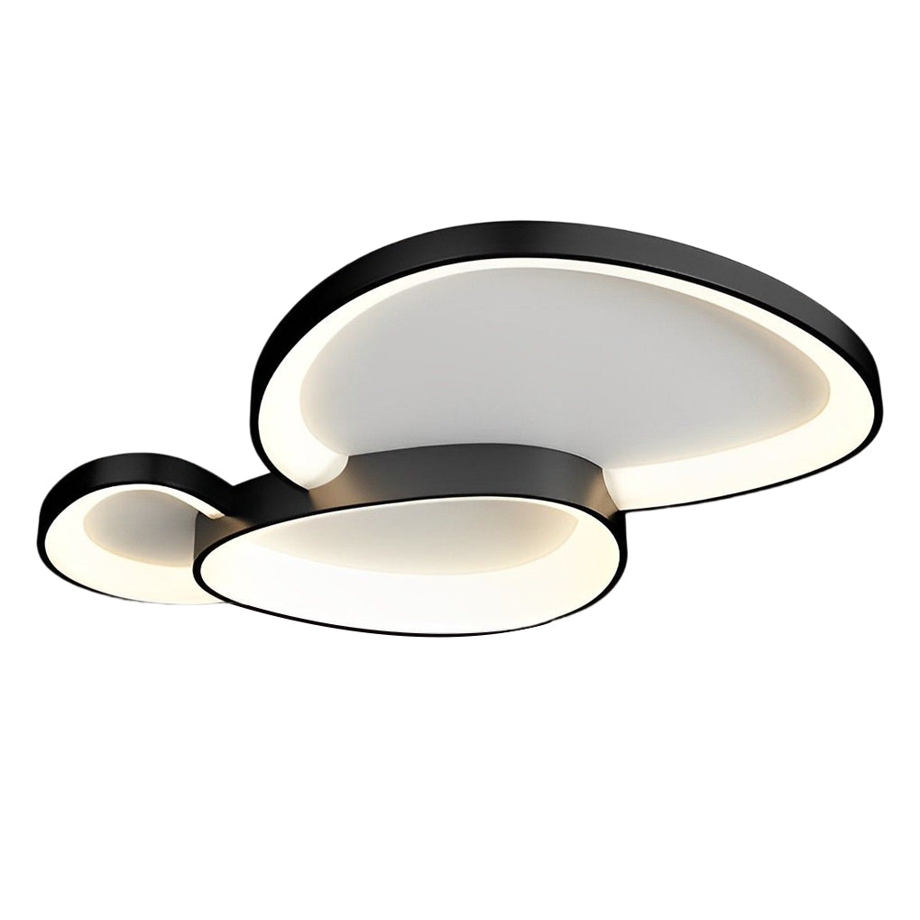 Geometric Line LED Flush Mount Ceiling Light with 3-Step Dimming