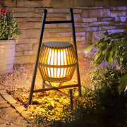 Dimmable Solar LED Outdoor Lantern - Modern Aluminum Garden Light