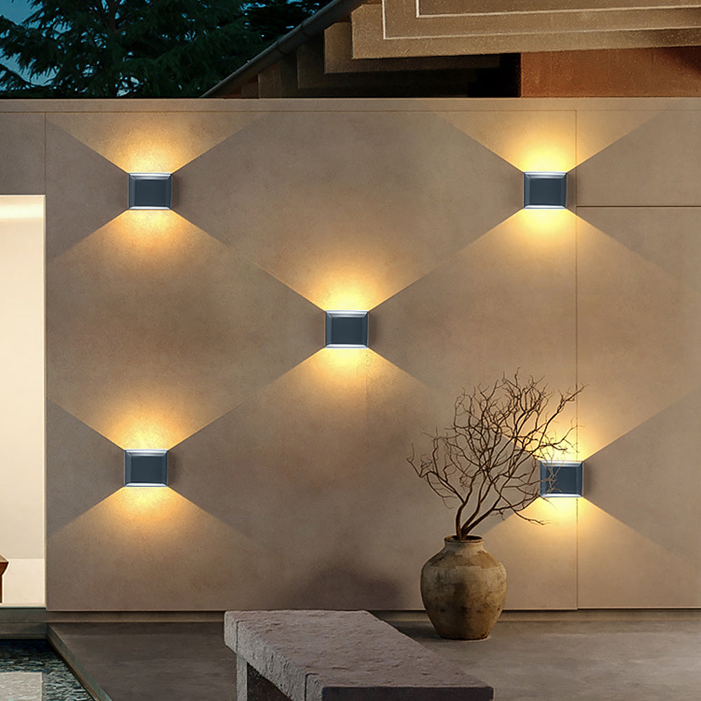 Minimalist Outdoor LED Wall Light – Up Down Waterproof Sconce