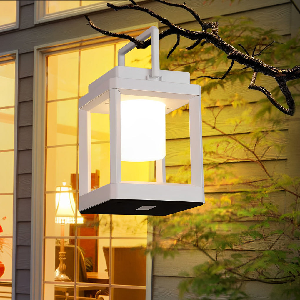 Portable Solar LED Outdoor Lantern with USB Charging
