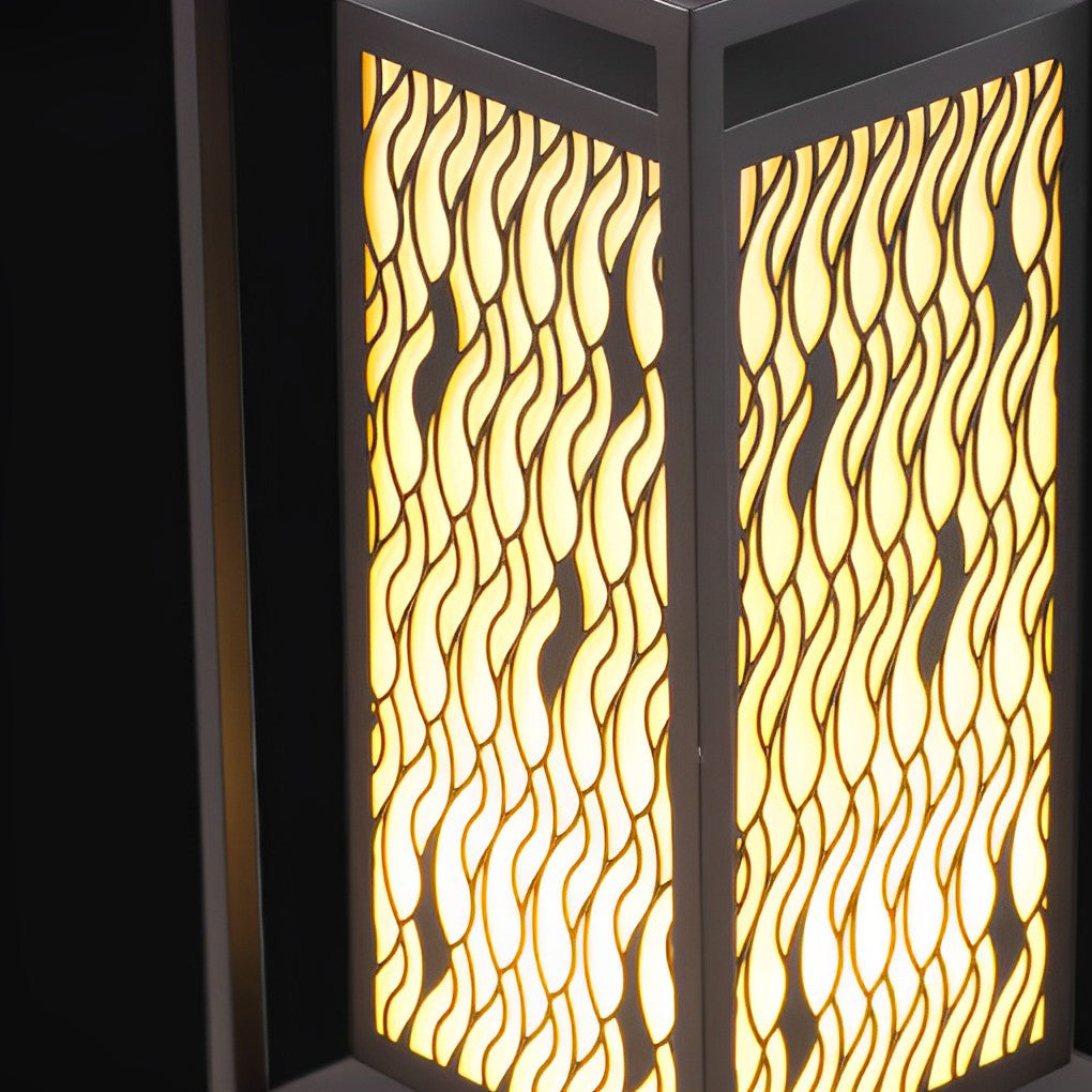 Modern Black LED Outdoor Pathway Light - Waterproof Landscape Lamp