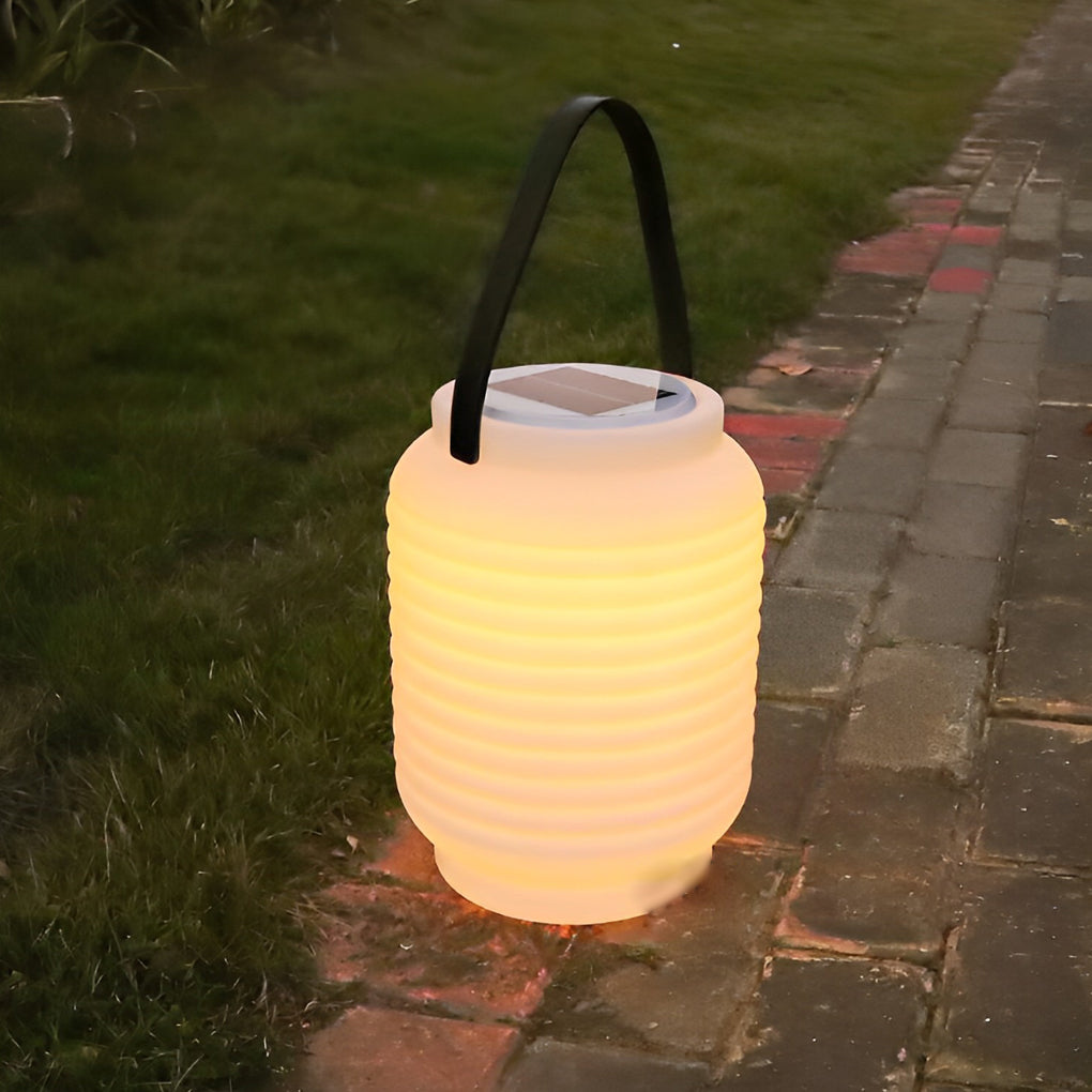 Portable Solar LED Lantern with Handle – Waterproof Outdoor Light