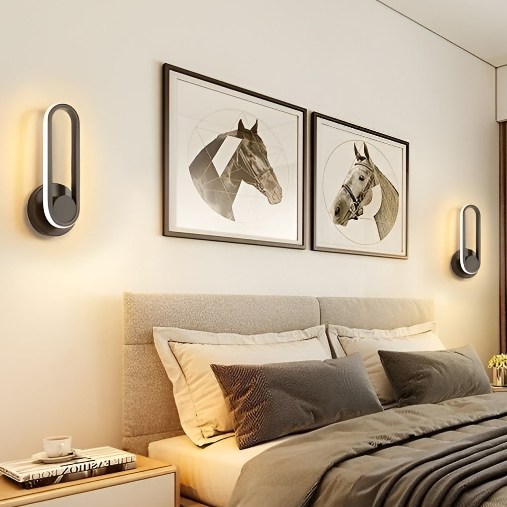 Rotatable Rectangular LED Wall Sconce Modern Adjustable Wall Lamp