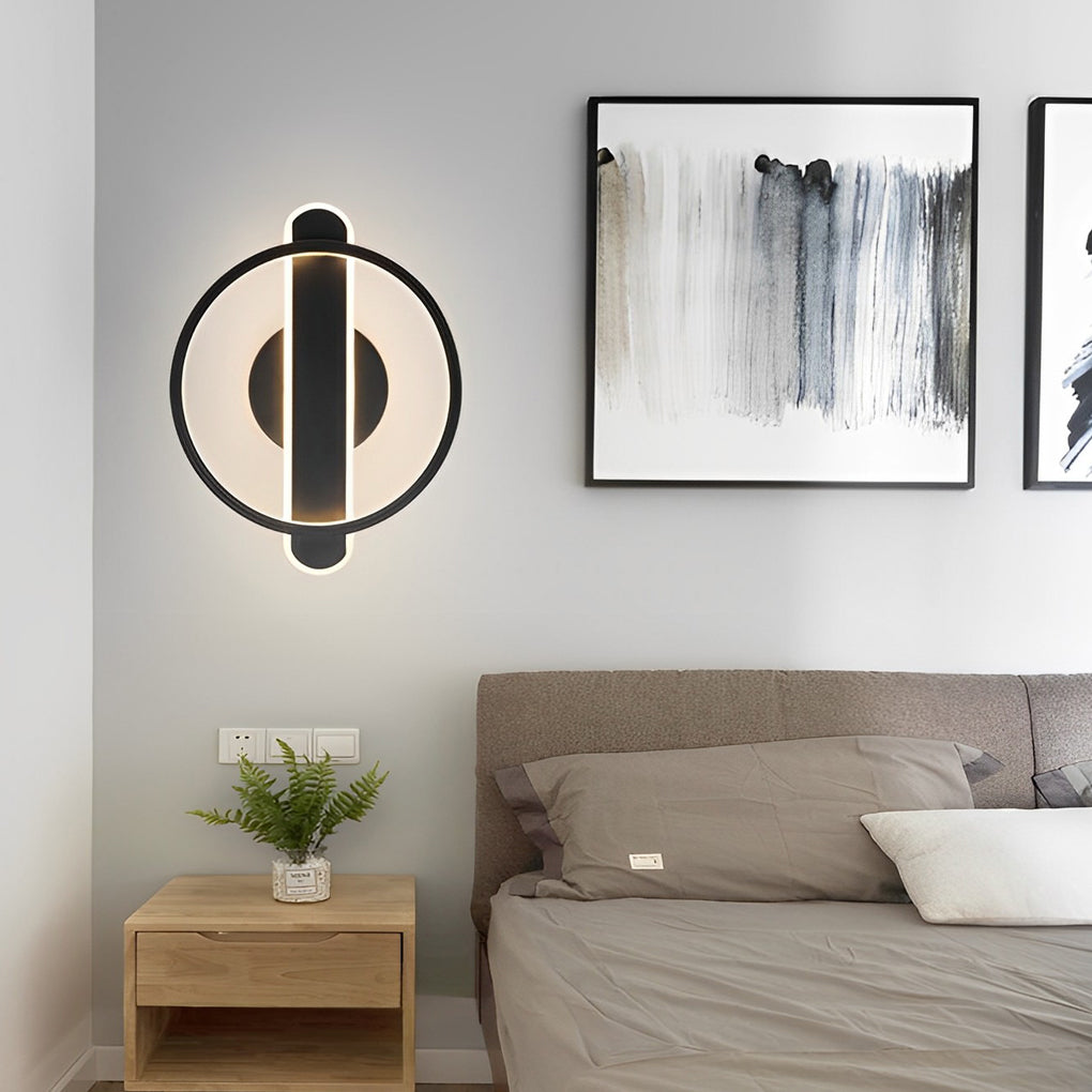 Modern LED Eye Care Wall Light - Circular Aluminum Fixture