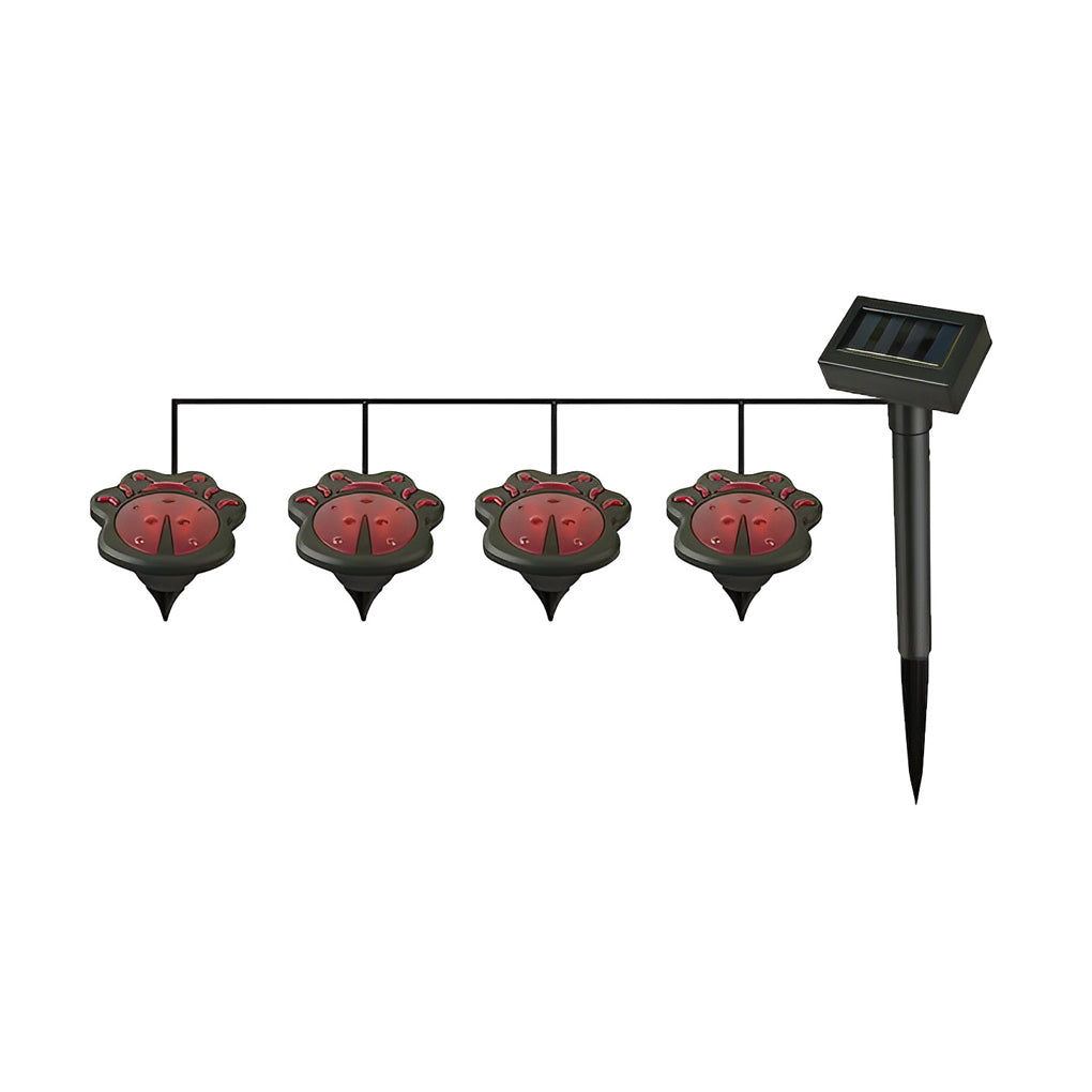 Solar Garden Animal Lights Set - Resin Birds Snails Butterflies