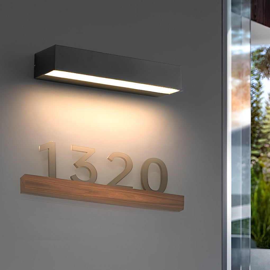 Modern Linear Outdoor Wall Light - Aluminum IP65 Waterproof LED