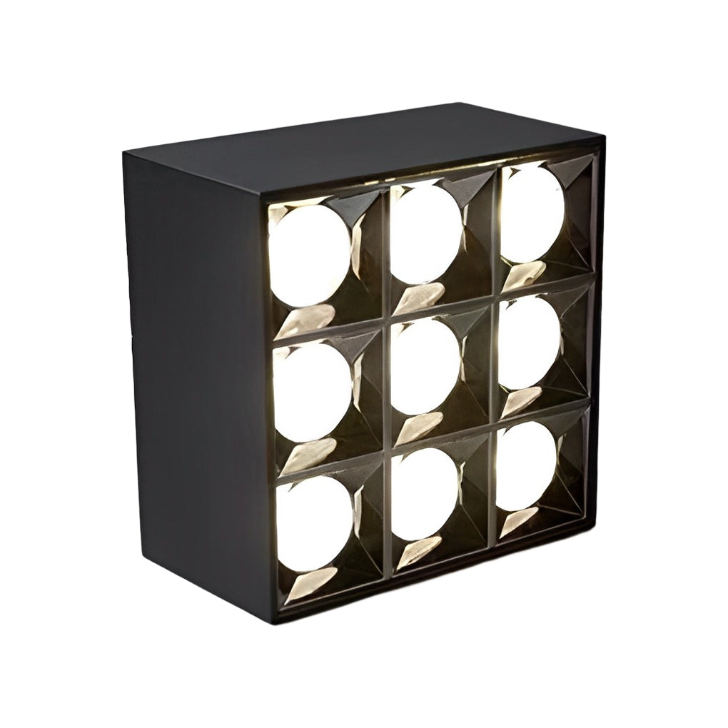 Square Grid LED Spotlight Surface Mount Downlight 24° Beam Angle