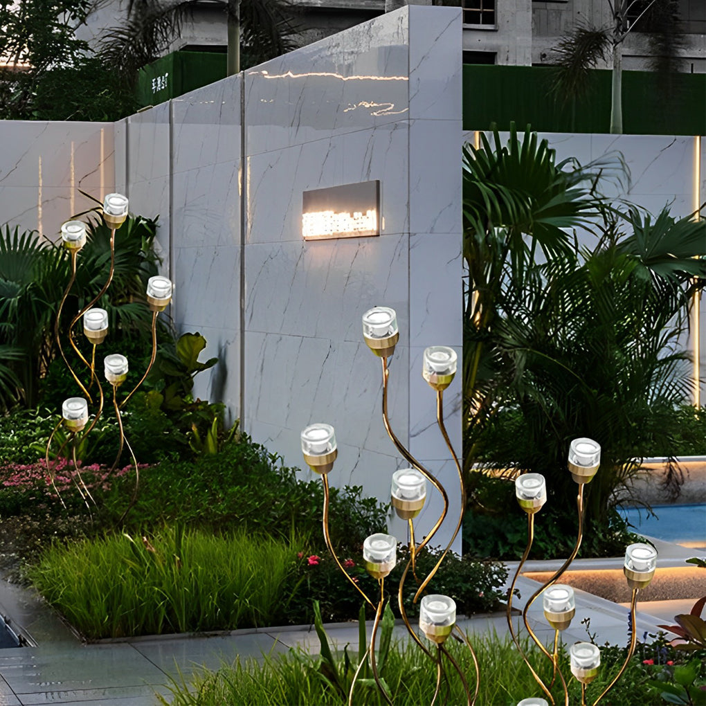 Outdoor Flower Bud Lawn Lights – Modern LED Garden Landscape Lighting