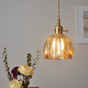 Flower Glass Pendant Light Modern Nordic Hanging Ceiling Lamp