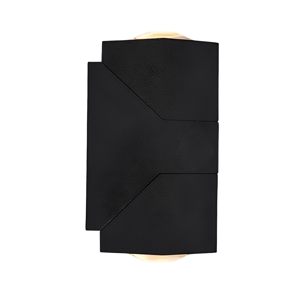 Modern Motion Sensor Black Outdoor Wall Lamp with Adjustable Light