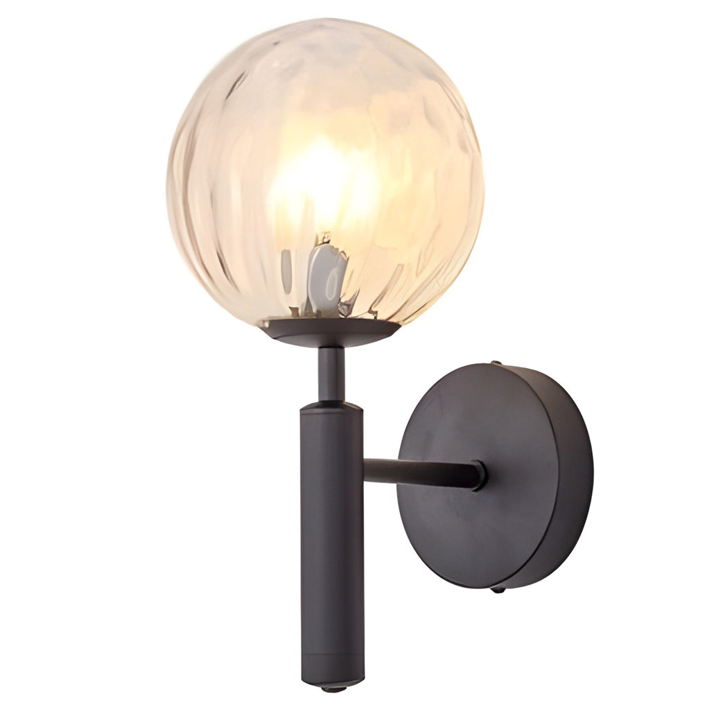 Modern Glass Ball Wall Sconce with LED Light – Nordic Style