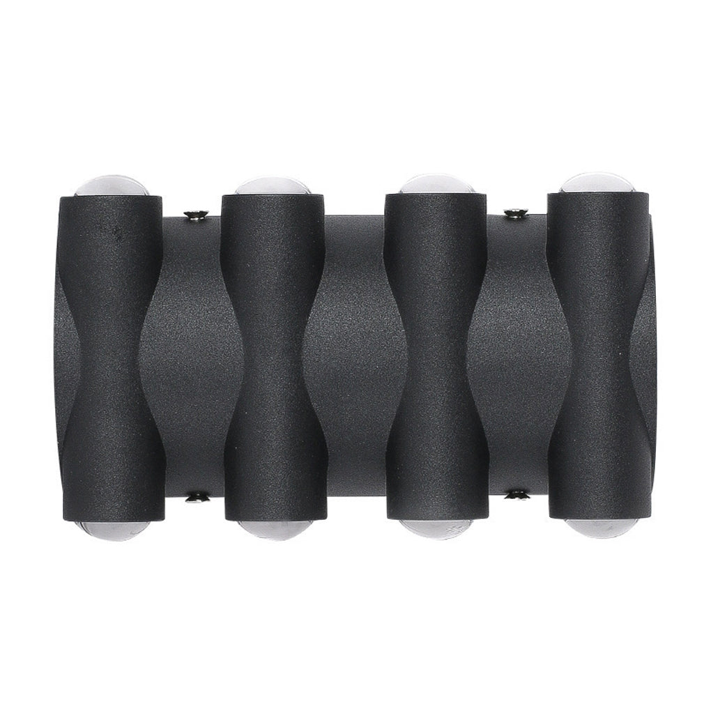 Modern Black LED Outdoor Wall Light Waterproof Up Down Washer Lamp