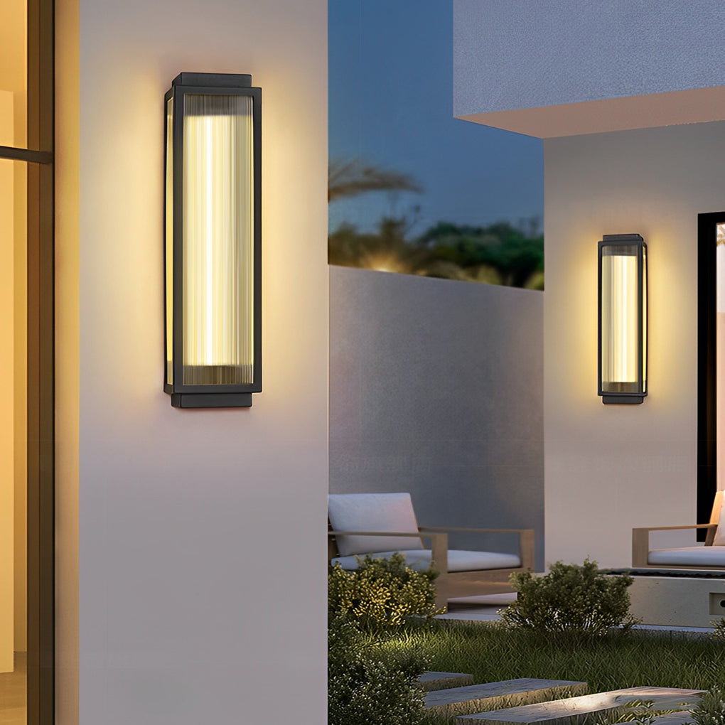 Modern Black Waterproof LED Outdoor Wall Light Strip