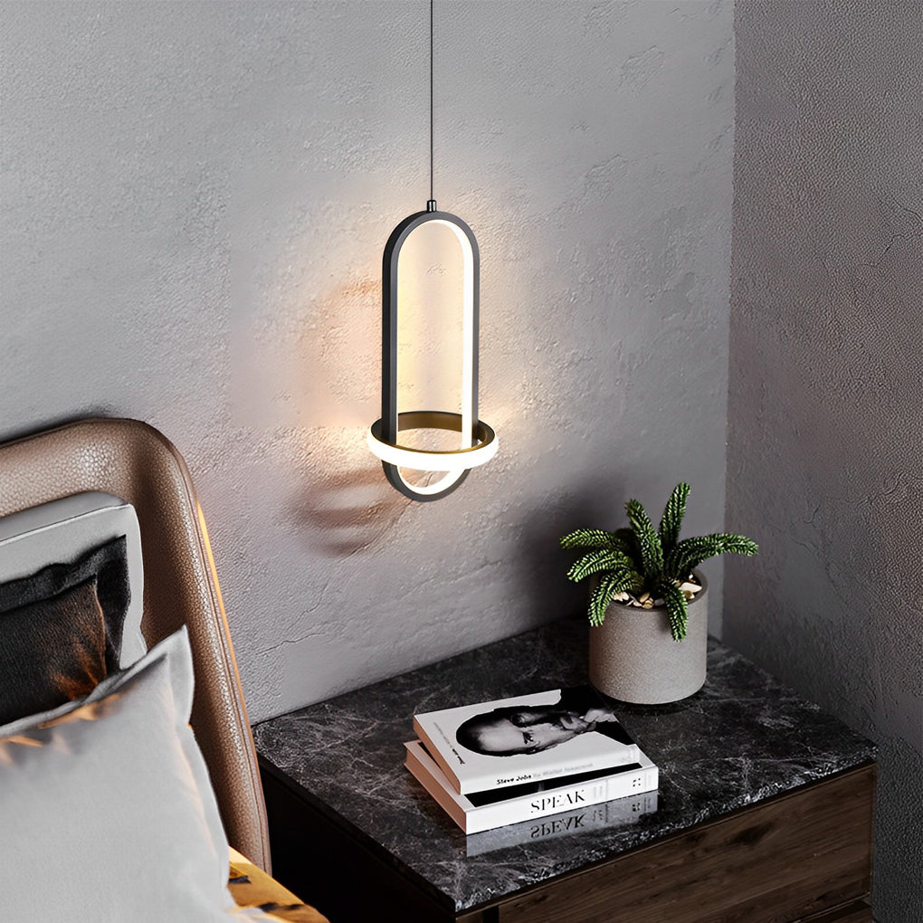 Modern LED Pendant Light with Three Step Dimming - Round Silicone