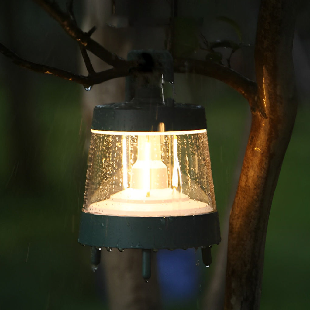 Rechargeable LED Outdoor Camping Lantern with Power Bank - Green