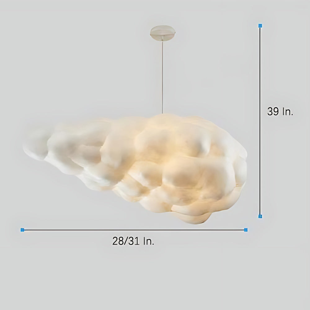 Cloud Shaped Modern Pendant Light - Artistic Hanging Lamp