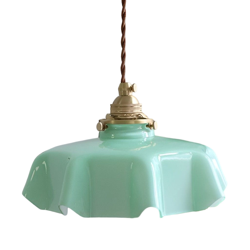 Modern Round Glass Pendant Light 4W Adjustable Island Chandelier