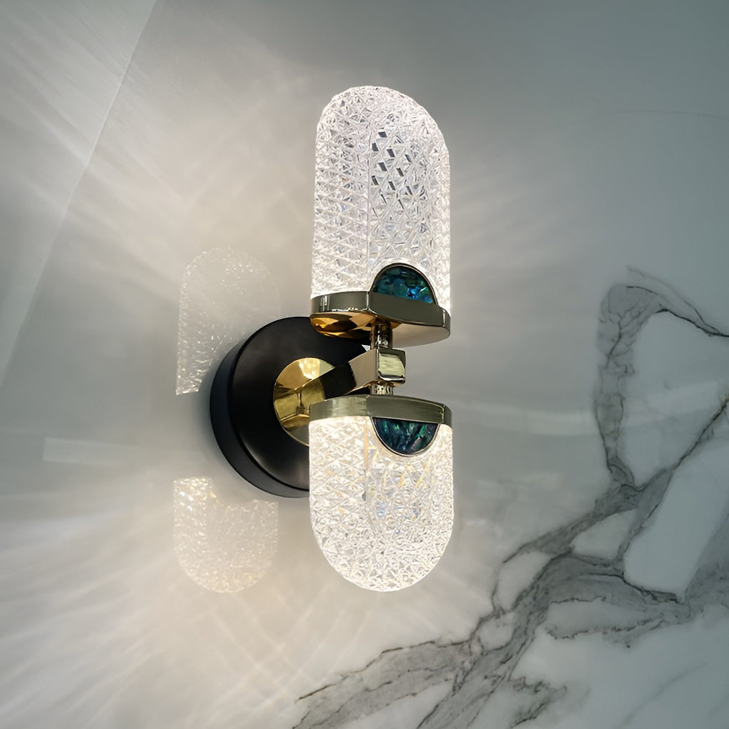 Modern LED Wall Sconce with Three-Step Dimming and Acrylic Shade