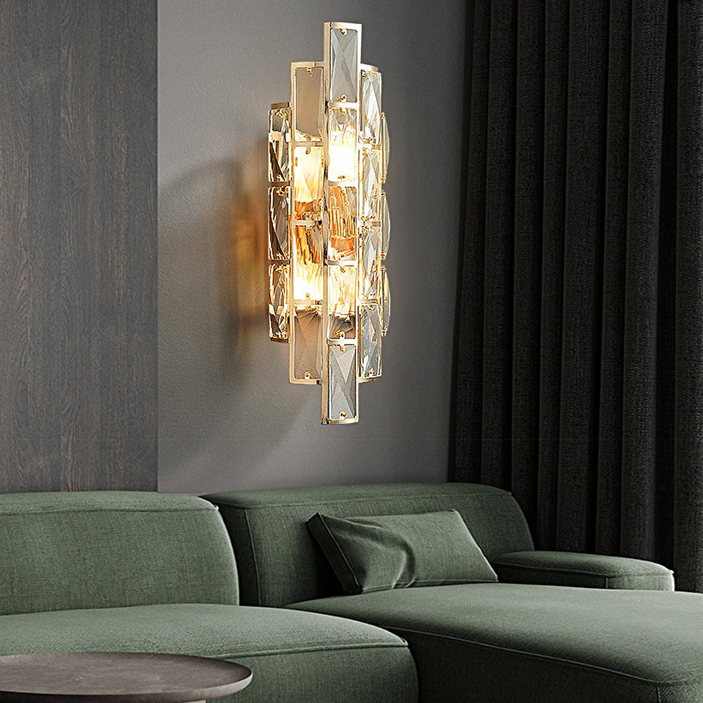 Crystal Wall Sconce with Three-Step Dimming | Modern Luxury Lighting