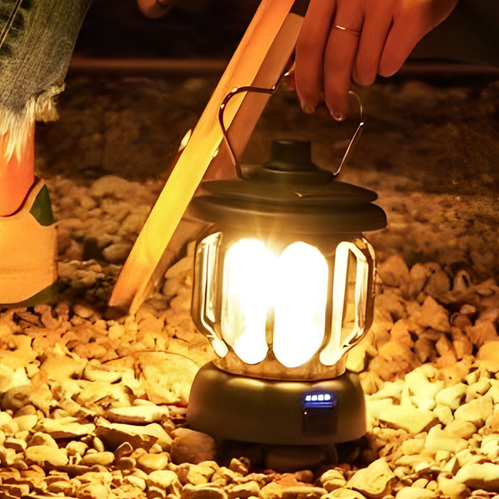Rechargeable LED Outdoor Lantern with Adjustable Brightness
