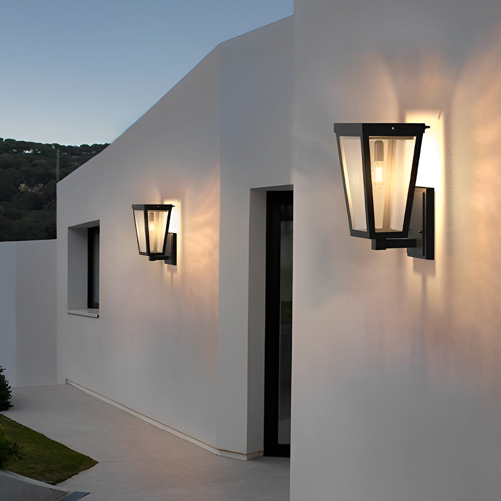 Square Solar LED Outdoor Wall Light - Modern Waterproof Design