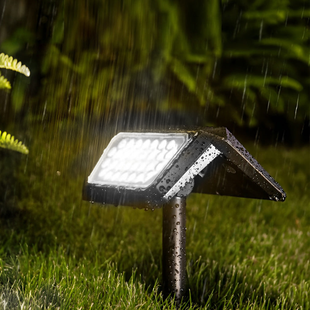 Modern Solar LED Outdoor Lawn Lights - Waterproof IP65 (Set of 2)