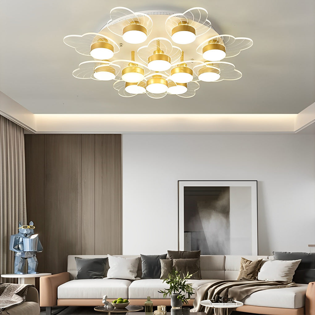 Nordic Flower Acrylic LED Flush Mount Ceiling Light