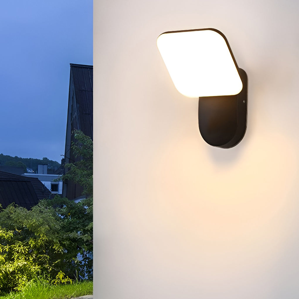 Modern Square LED Outdoor Wall Light 12W Waterproof Sconce