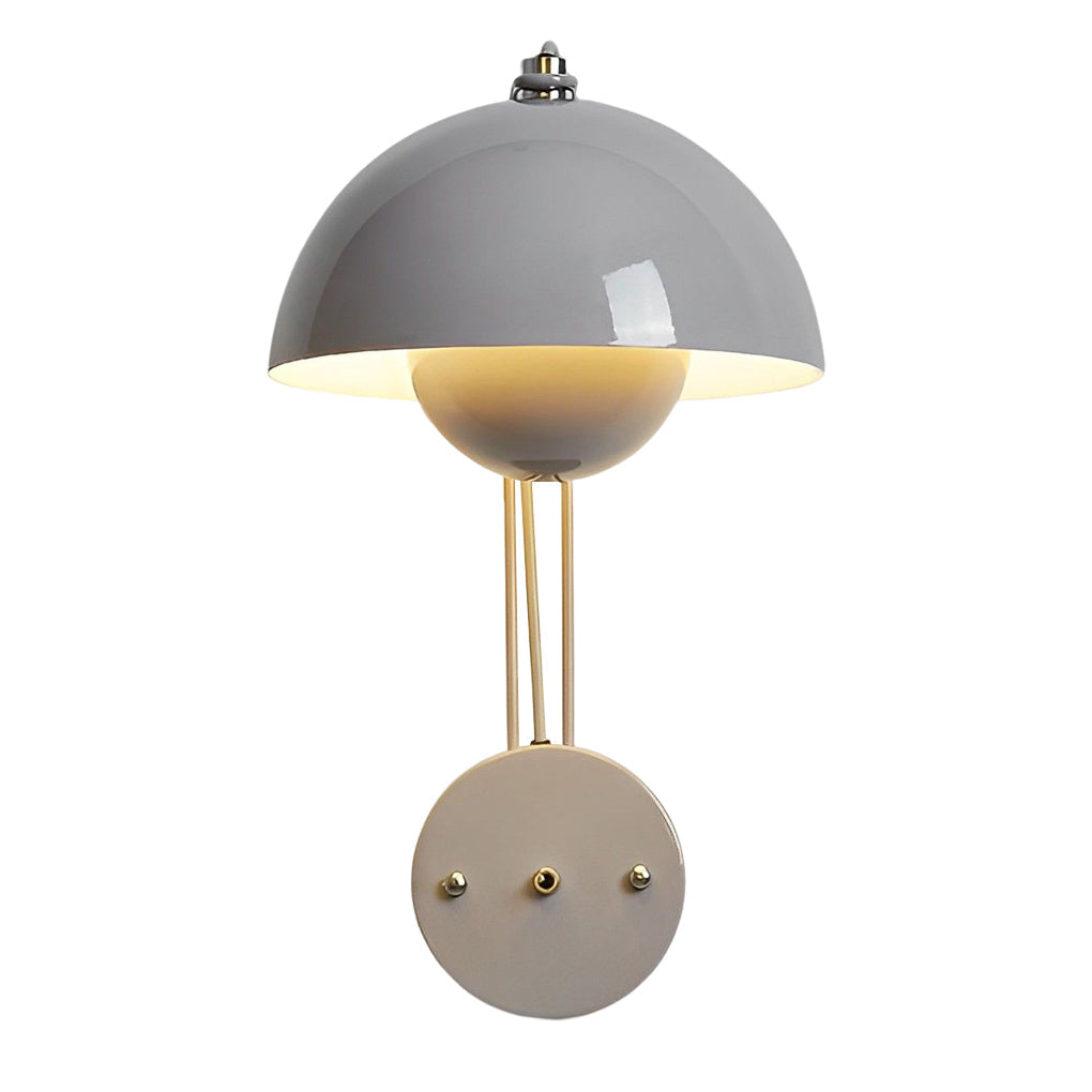 Modern Circular Wall Sconce with Three-Step Dimming - Iron Finish