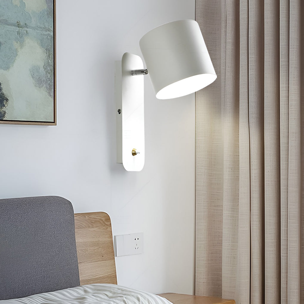 Adjustable Nordic Wall Sconce with Wood & Iron Finish