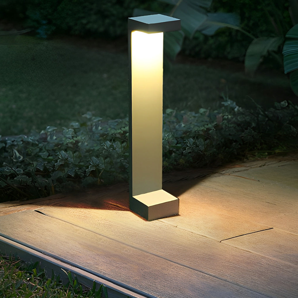 Modern LED Pathway Light - Waterproof Aluminum Black Finish