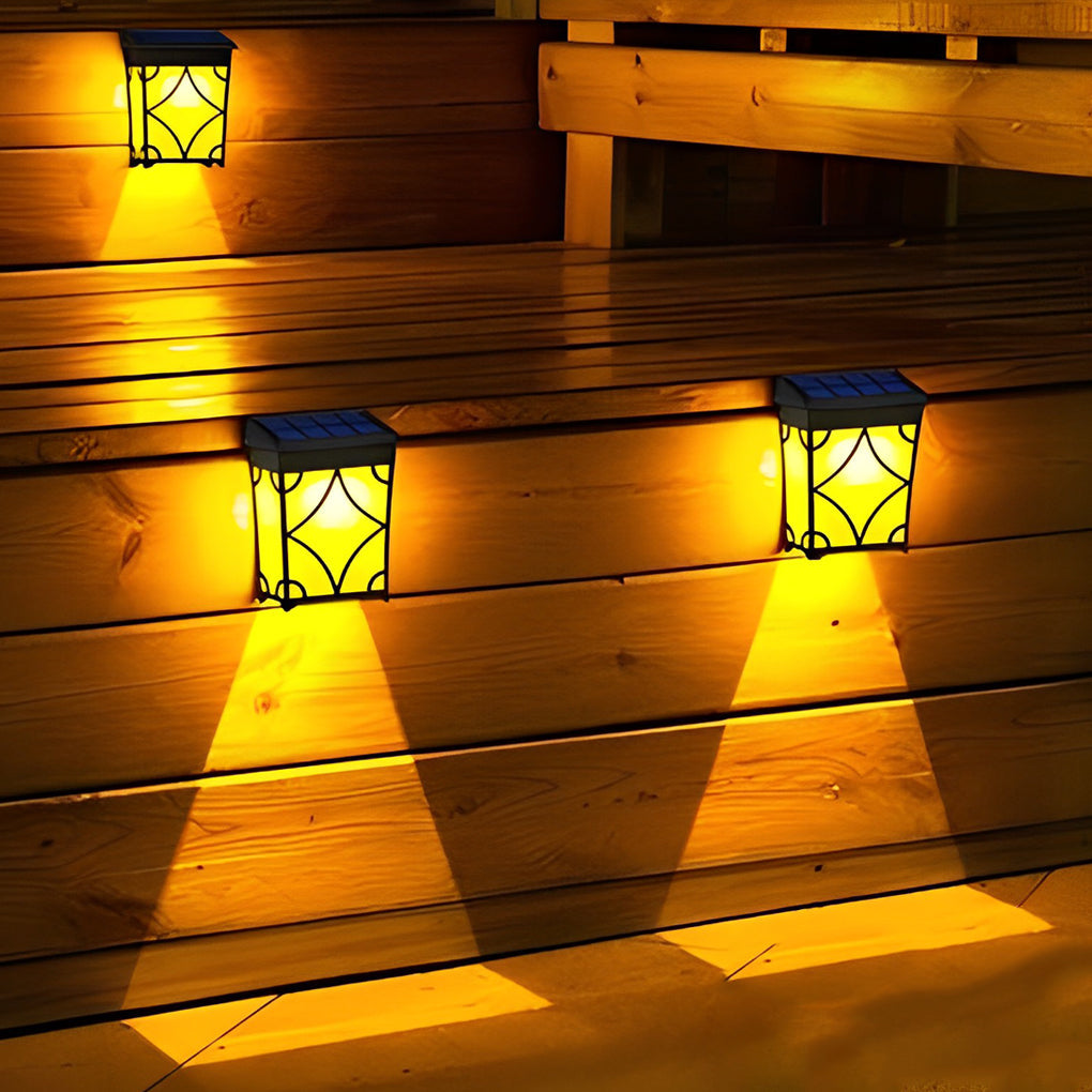 Motion Sensor Solar LED Wall Light - Waterproof Outdoor Lighting