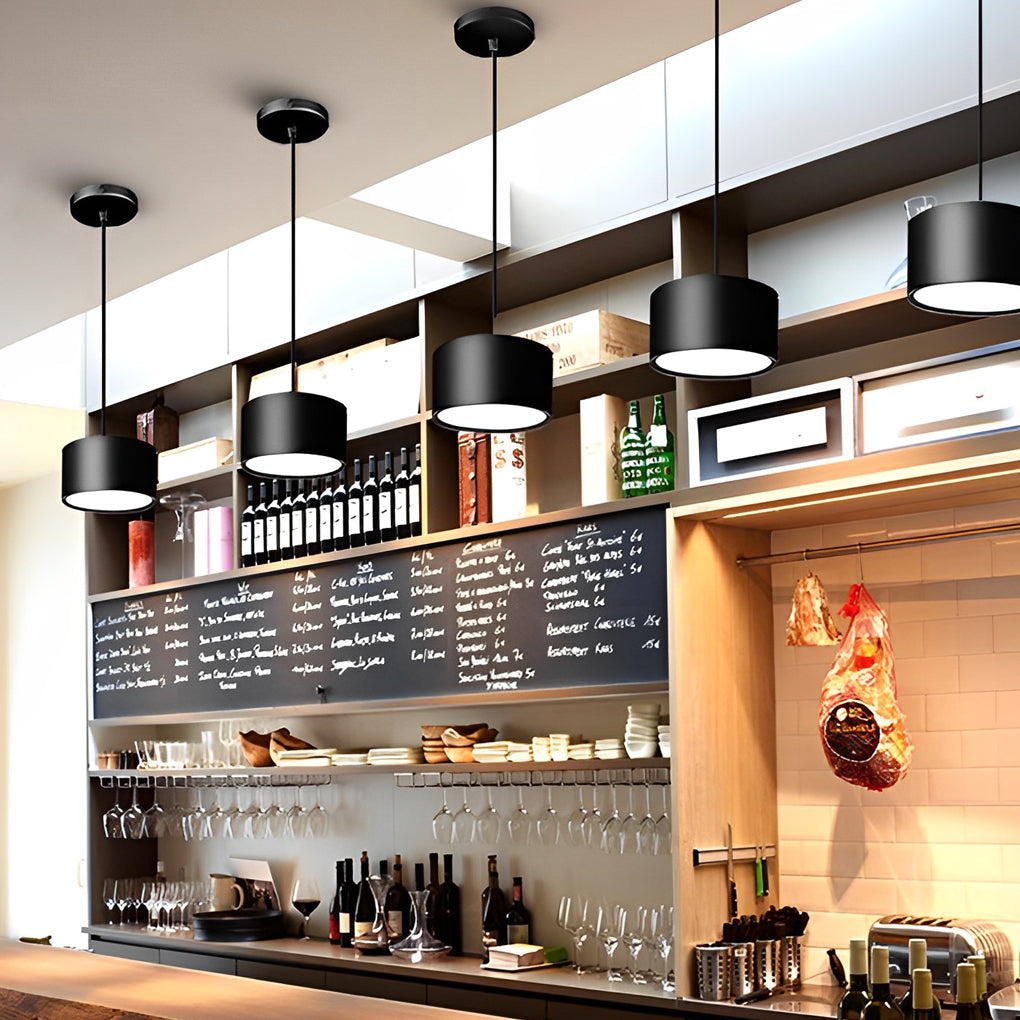 Modern LED Cylindrical Pendant Downlight Aluminum Spotlight