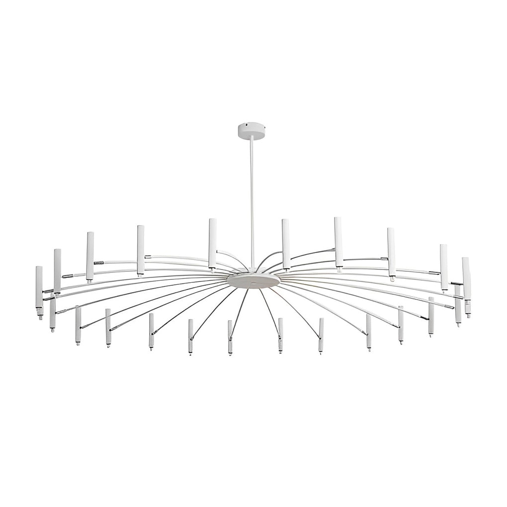 Adjustable Metal LED Minimalist Chandelier with 3-Step Dimming