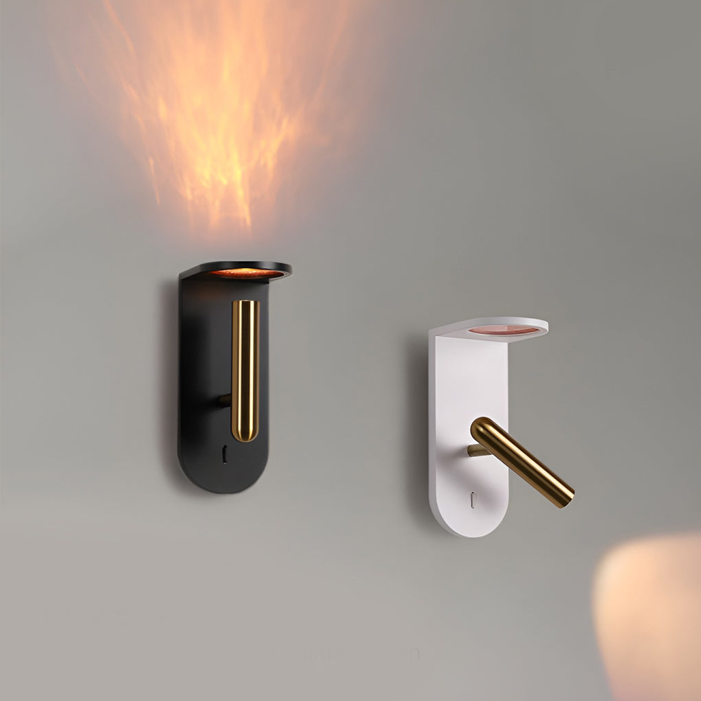 LED Flame Effect Wall Sconce – Adjustable Nordic Wall Lamp