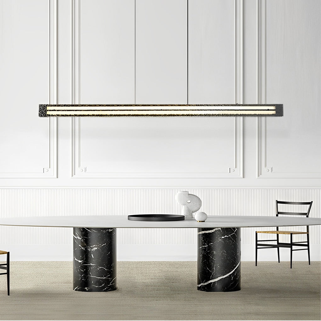 Modern LED Ring Chandelier with Stepless Dimming & Remote Control