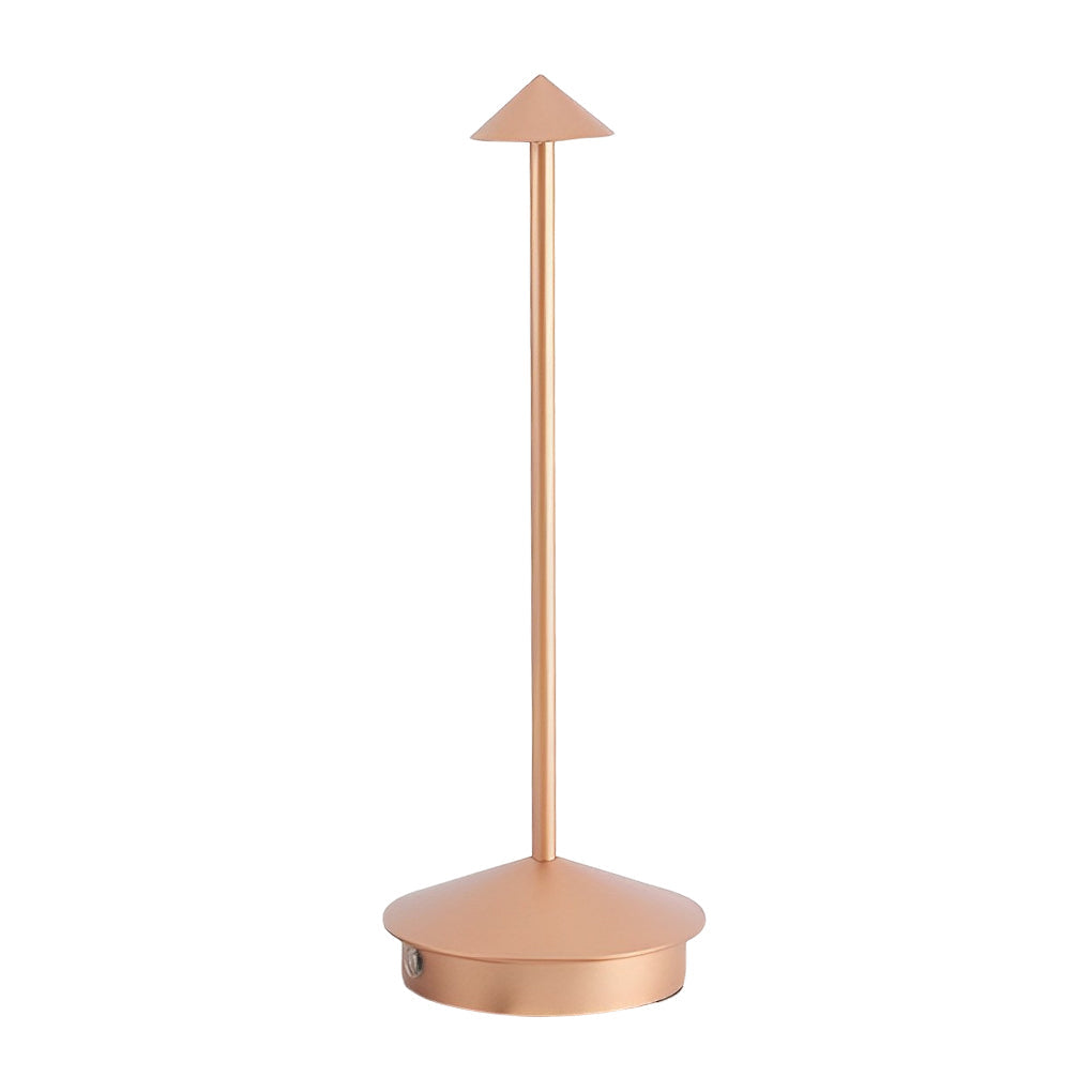 Modern Triangle LED Table Lamp Dimmable Rechargeable Aluminum