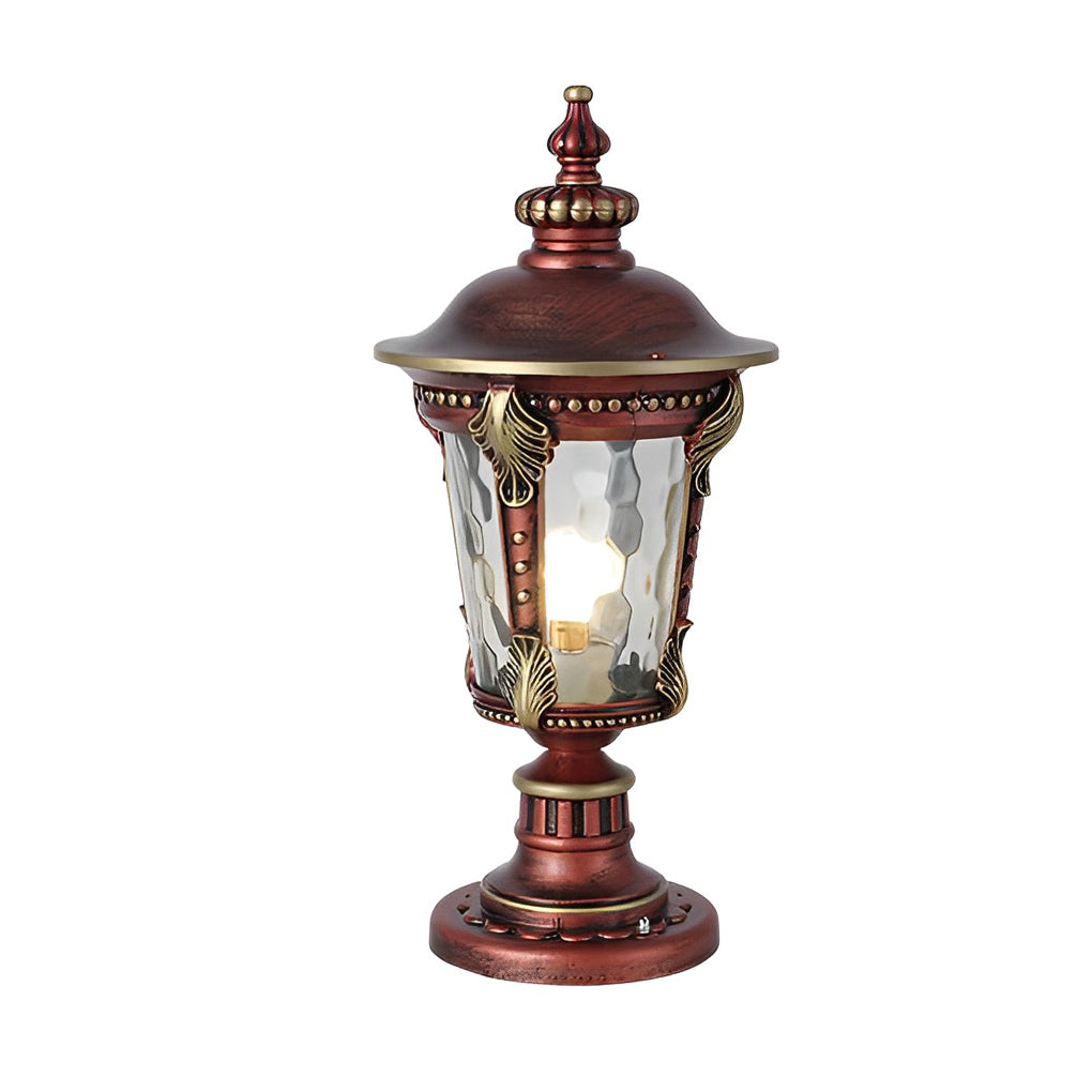 Modern Retro Solar Fence Post Light - Dual Power Aluminum Glass
