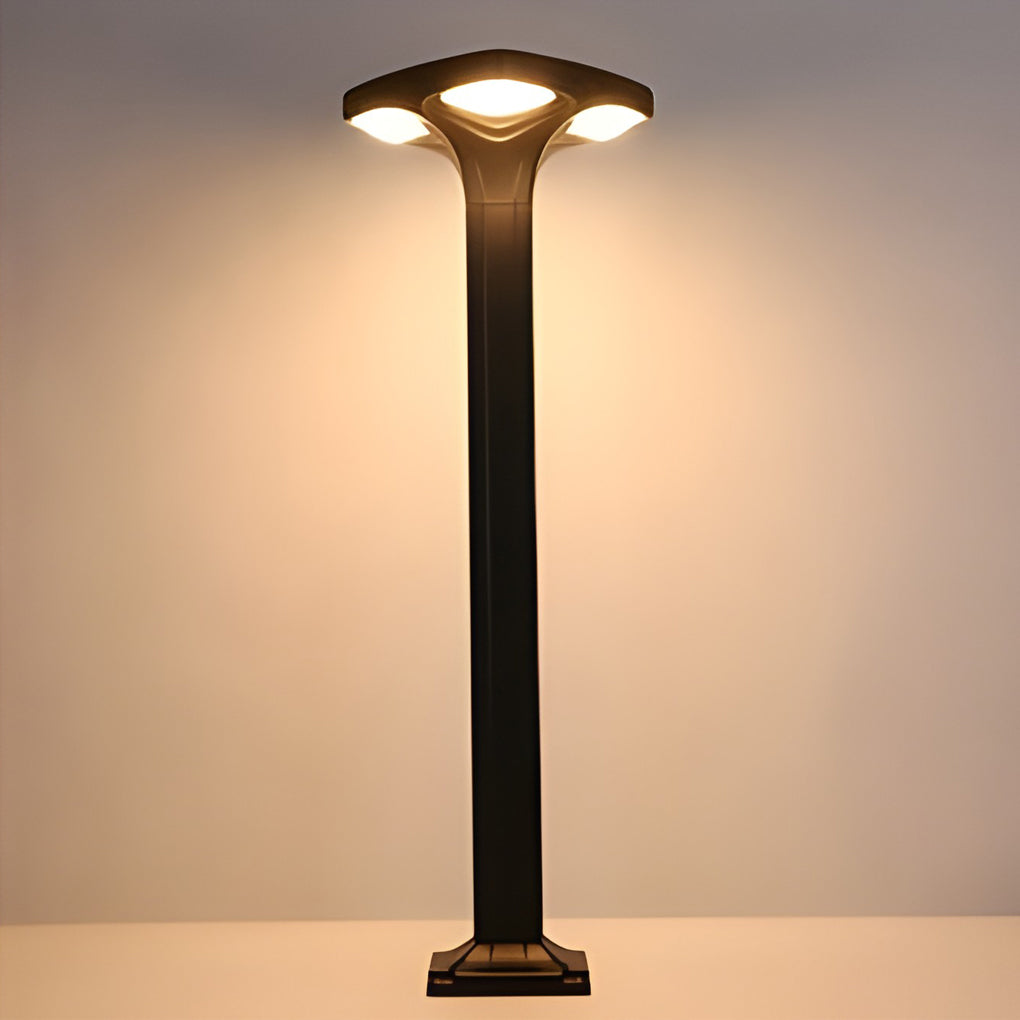 4-Light Square Waterproof LED Outdoor Path Lights