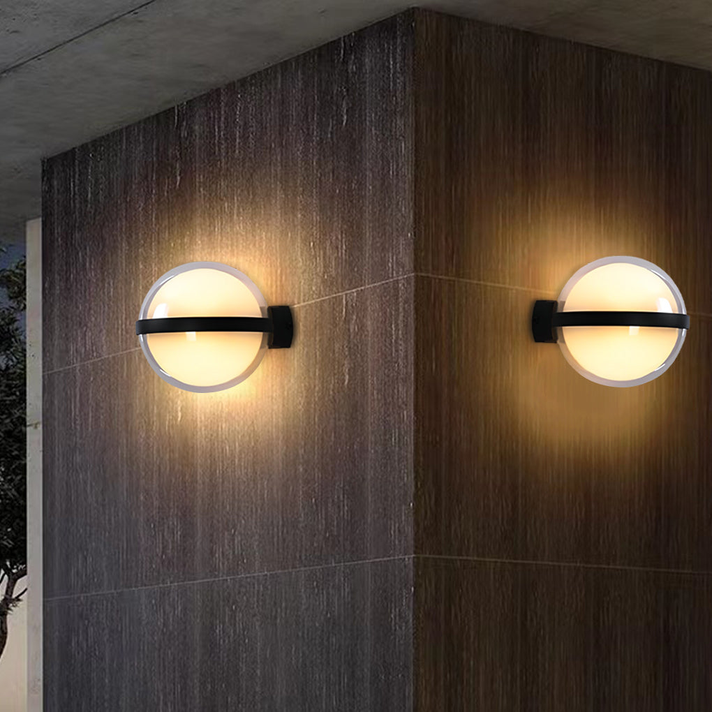 Modern Round Up Down LED Outdoor Wall Lamp Waterproof