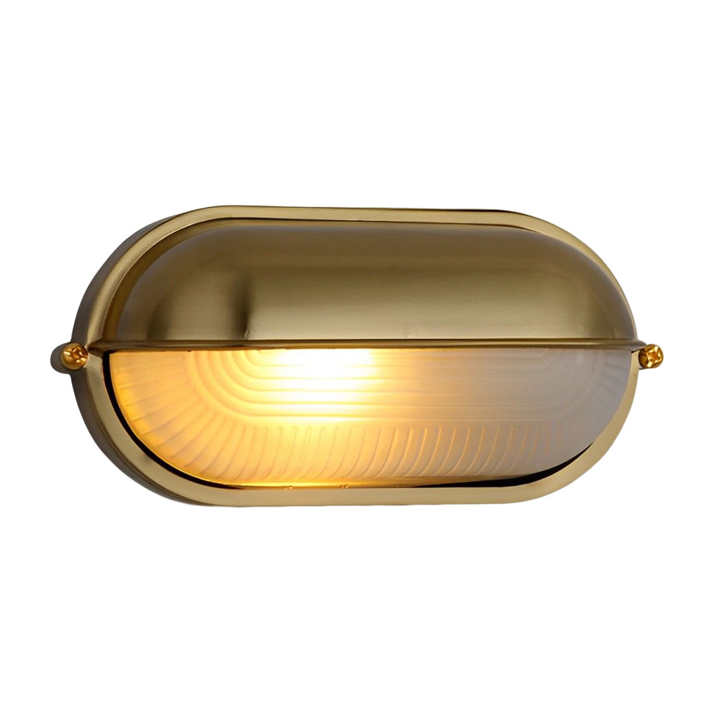 Cast Aluminum Glass Outdoor Wall Lamp - Modern Industrial Design