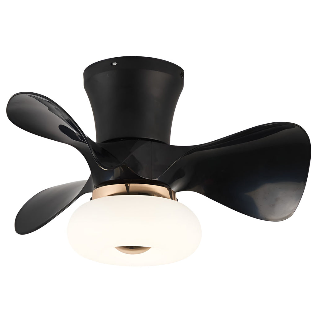 Modern LED Ceiling Fan Light with Remote & 3-Step Dimming