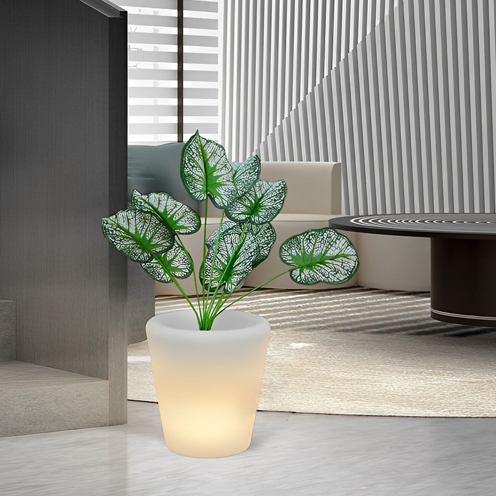 LED Illuminated Planter with RGB Lights & Remote Control