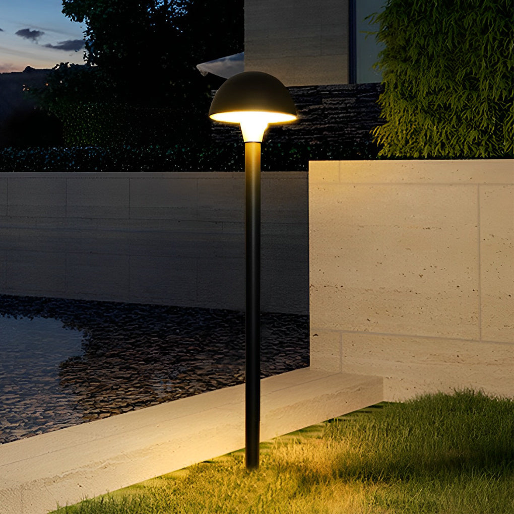 Modern Mushroom Outdoor LED Lawn Lamp - Aluminum & Acrylic