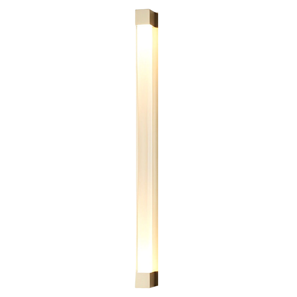 Modern Crystal Strip LED Wall Sconce with Metal Frame