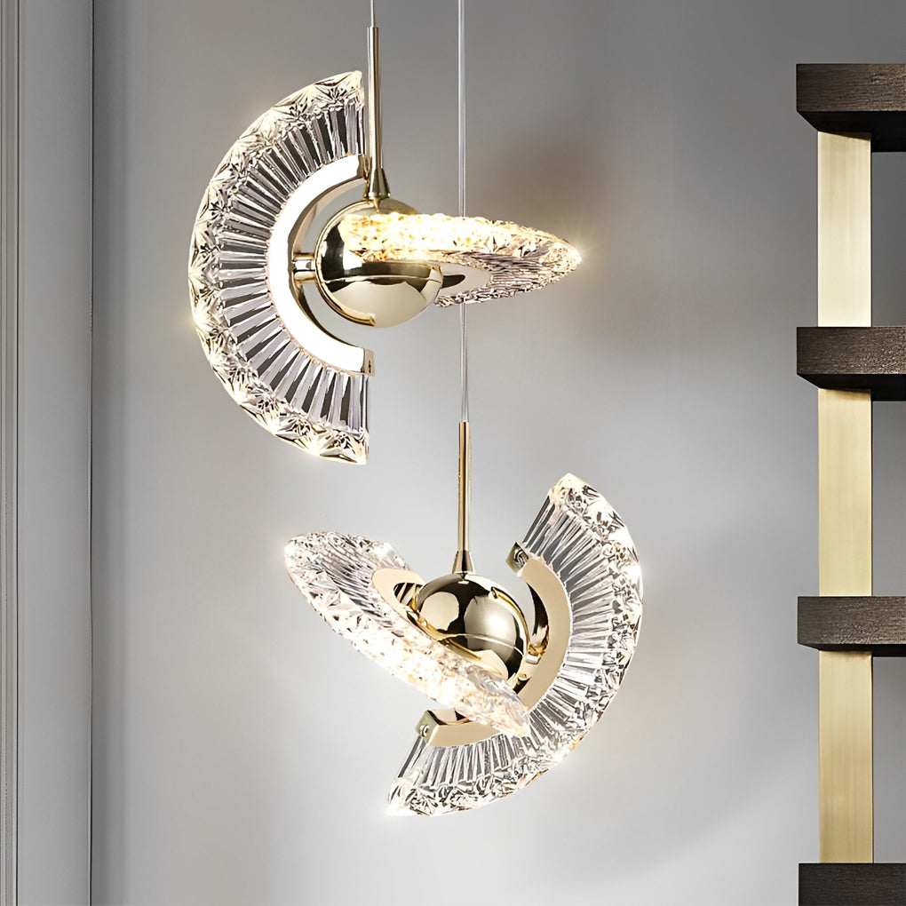 Adjustable Circle LED Pendant Light Nordic Modern Island Lamp